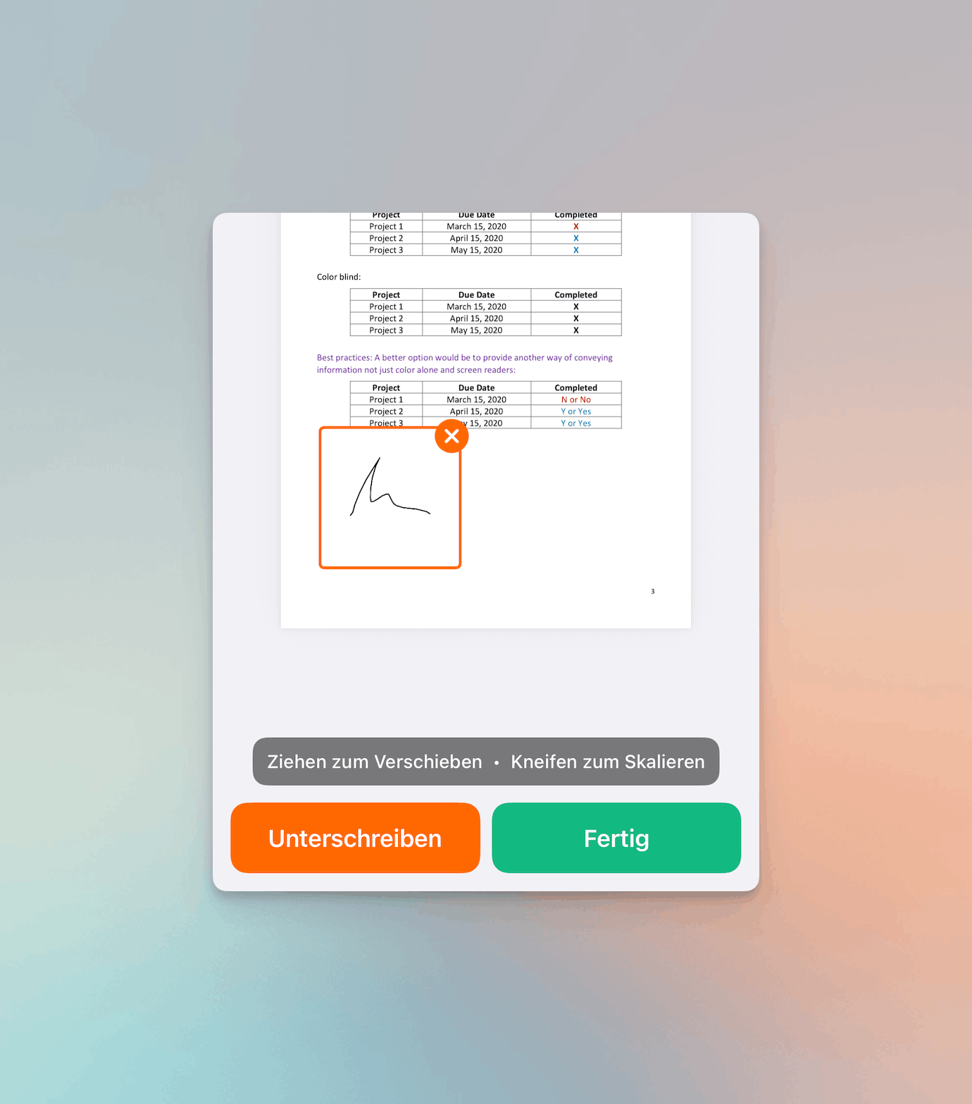 Sign PDFs