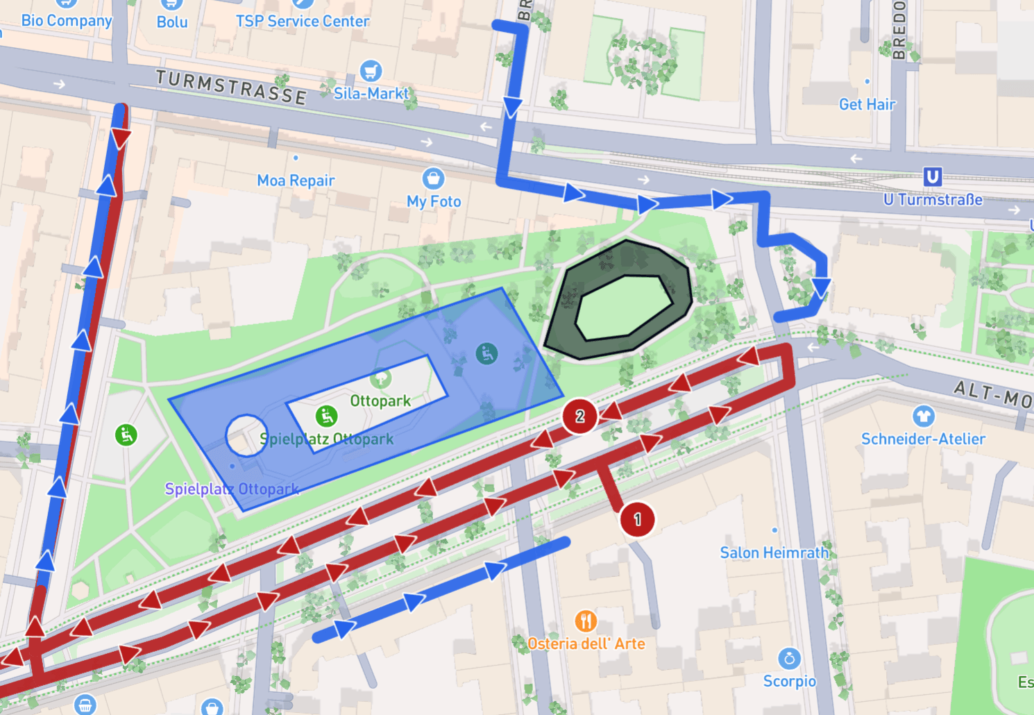 Drawings directly on the map