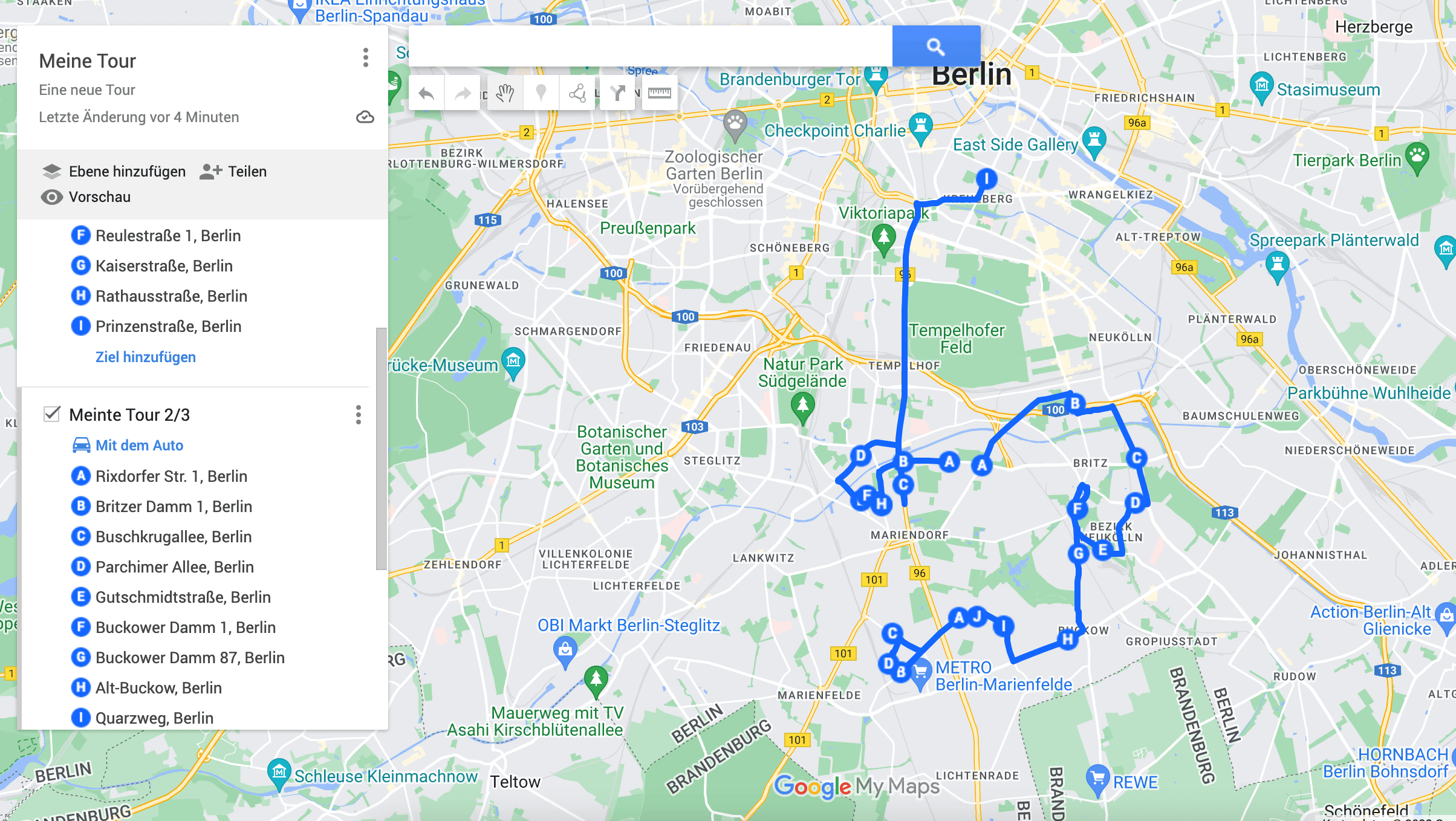 Route Planner with Multiple Stops: How to Get Past 10 in Google Maps