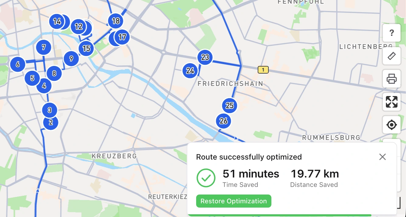 Volgorde automatisch optimaliseren