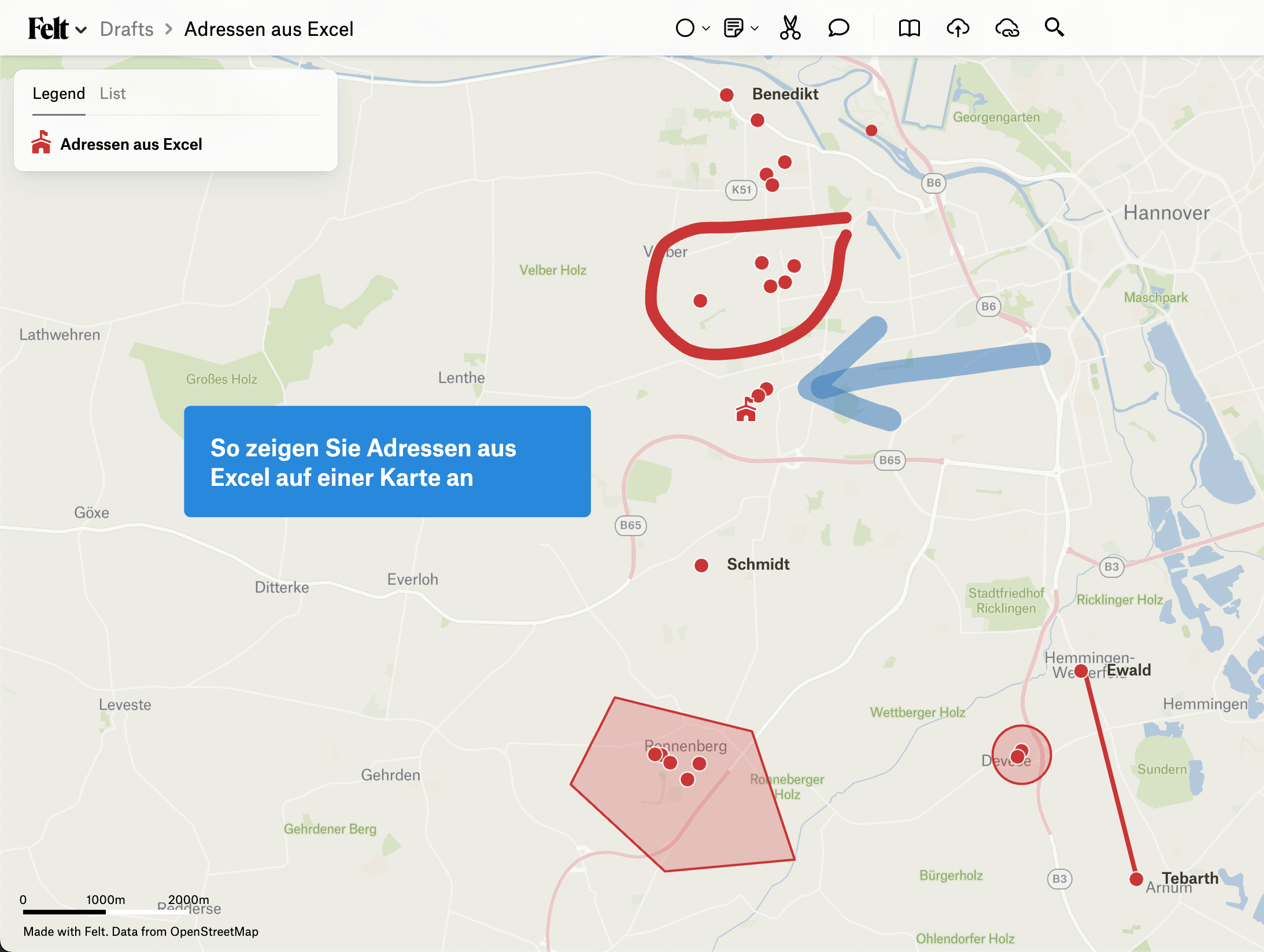 Adressen uit Excel op Google Maps zetten