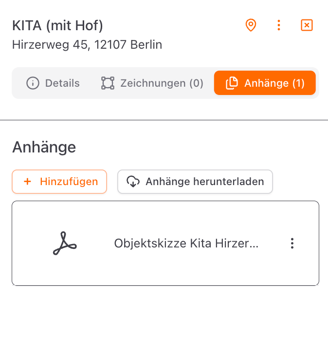 Nákresy objektů a poznámky
